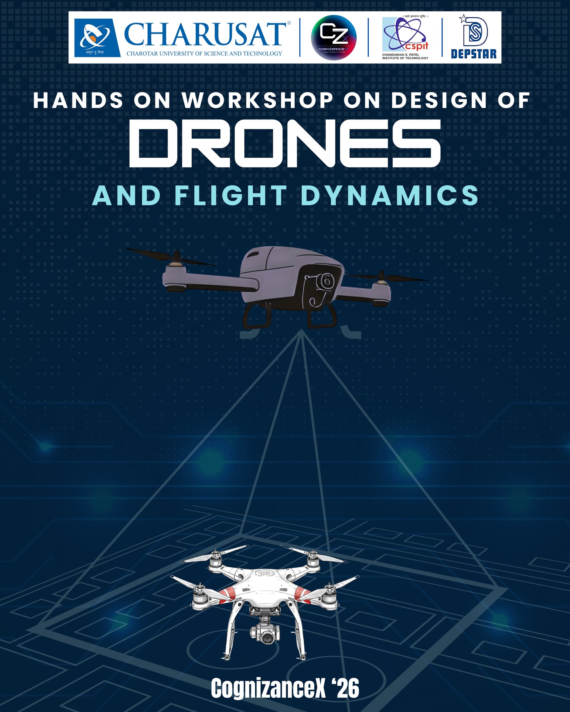 Hands-on Workshop on Design of Drone and Flight Dynamics